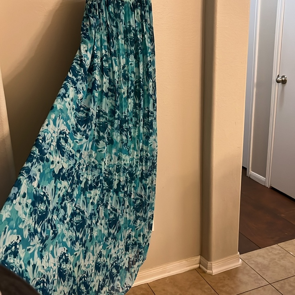 Lane Bryant maxi dress floral green 18/20